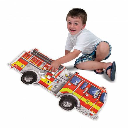 Напольный пазл - Пожарная машина, 24 элемента 
